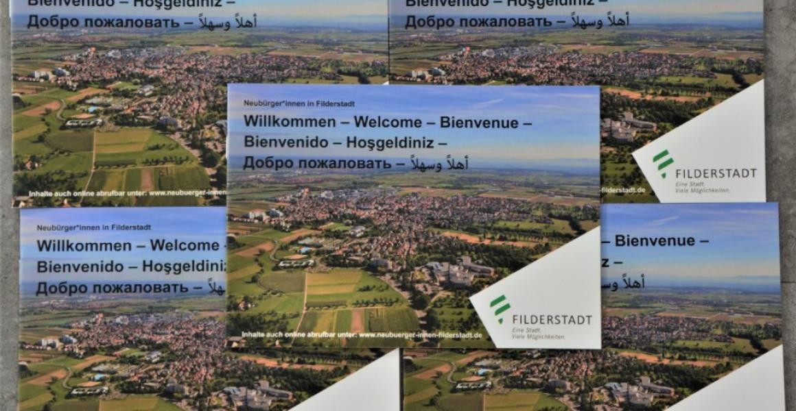 Die Imagebroschüre der Stadt Filderstadt