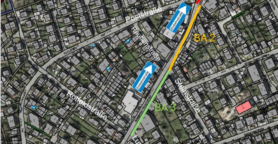 Geobasisdaten: Stand April 2024, © LGL Baden Württemberg (www.lgl-bw.de) Orthofoto © Stadt Filderstadt Stand April 2023 Skizze der einzelnen Bauabschnitte