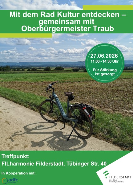 Plakat: Referat für Wirtschaft und Marketing Veranstaltungsplakat Radtour