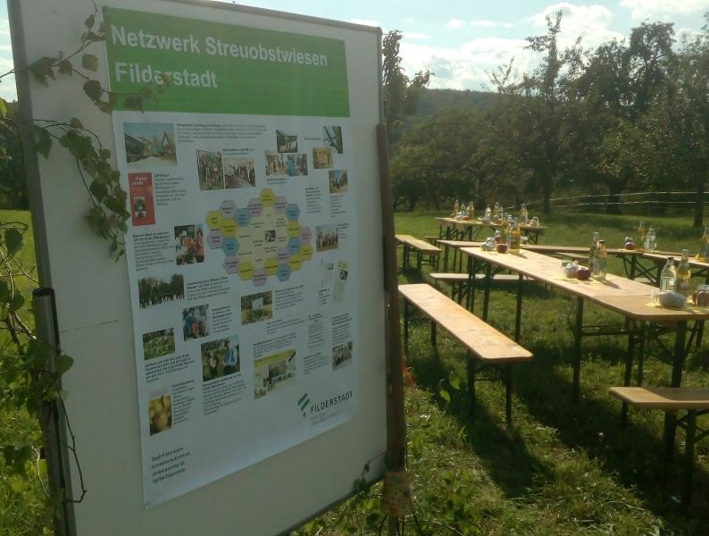 Plakat zum Thema Netzwerk Streuobstwiese