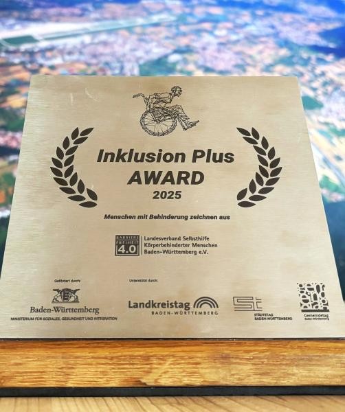 Abgebildet ist die Auszeichnung.