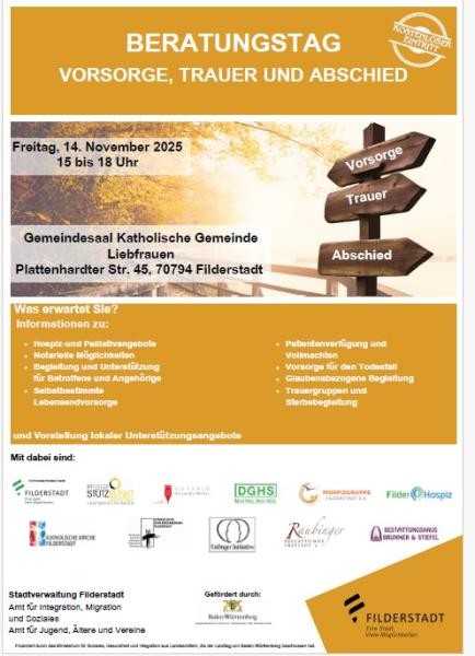 Plakat: Amt für Integration, Migration und Soziales Programm des Beratungstages