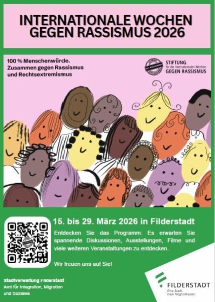 Plakat zu den Internationalen Wochen gegen Rassismus