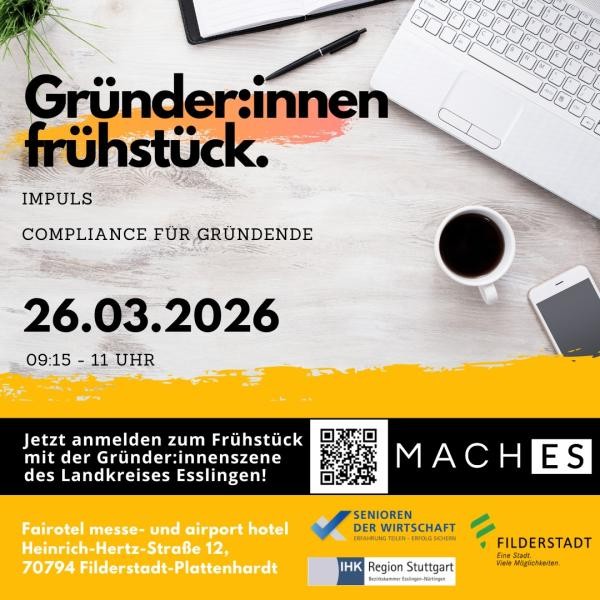 Plakat: e Plakat wirbt für das Frühstück