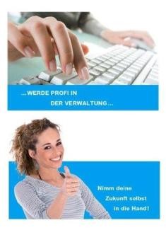 Foto Plakat Junge Frau mit Daumen nach oben Schriftzug: Nimm deine Zukunft selbst in die Hand