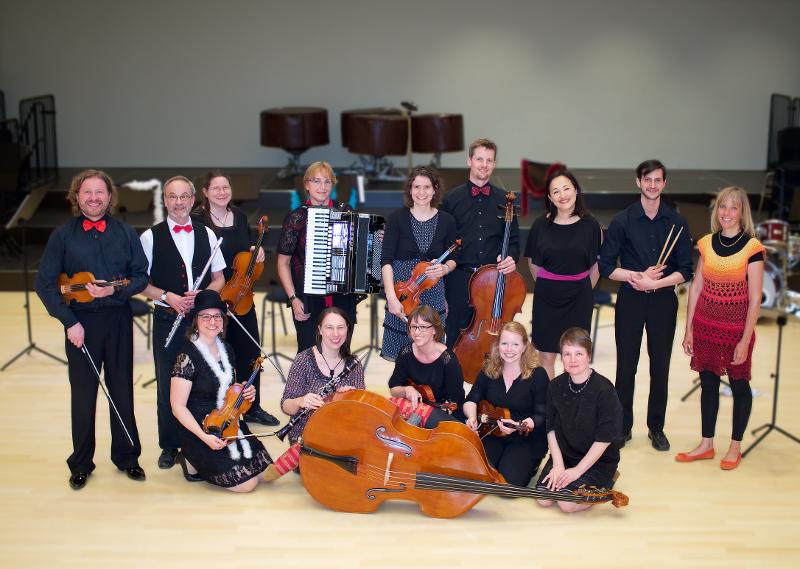 Ein Foto der Musikerinnen und Musiker des Salonorchester Filderstadt