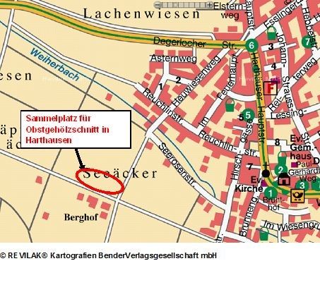 Lageplan Berghof Harthausen