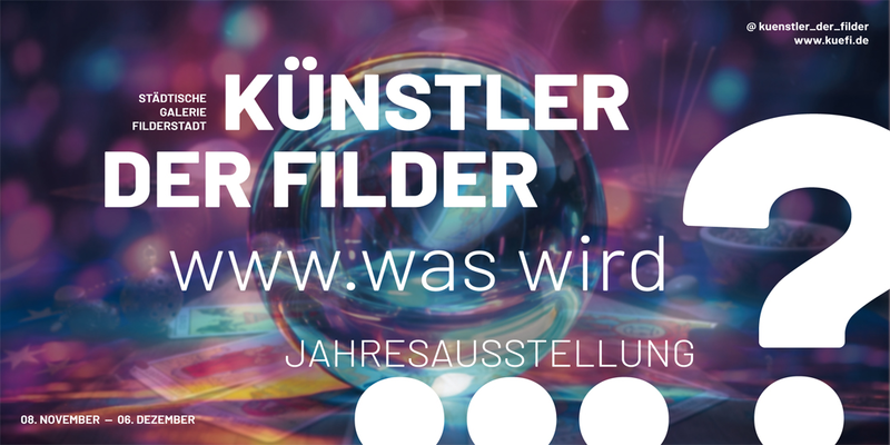 Einladungskarte Künstler der Filder www.was wird? Jahresausstellung