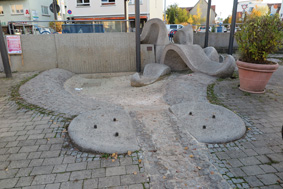 Brunnen in der Fußgängerzone von Bernhausen