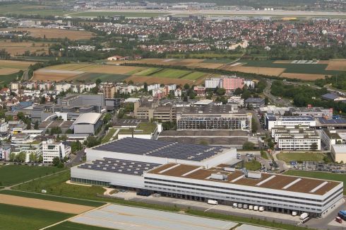 Luftbild Gewerbegebiet in Filderstadt-Bonlanden