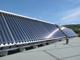 Solaranlage auf einem Dach