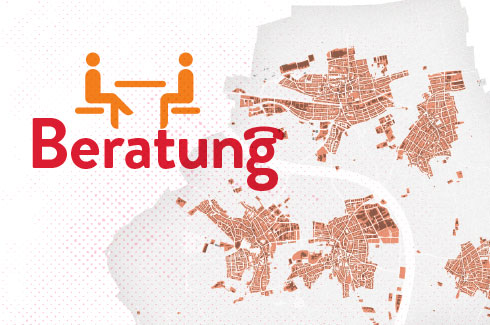 Das Logo zeigt in Großbuchstaben das Wort Beratung