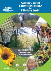 Titelbild: Techniker Krankenkasse, Andrea Weber, Philipp Wörner Bilder wie Arzneimittel, Blumen, Früchte aber auch Radrennfahren beschäftigen sich im Titel mit dem Spezialthema "Natur und Gesundheit".